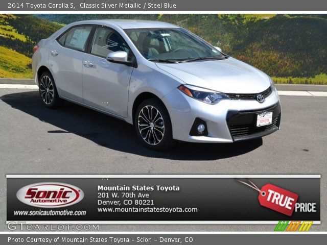 2014 Toyota Corolla S in Classic Silver Metallic