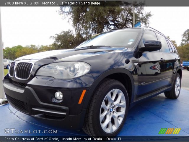 2008 BMW X5 3.0si in Monaco Blue Metallic