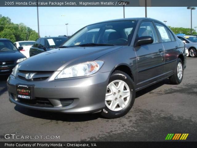 2005 Honda Civic Value Package Sedan in Magnesium Metallic