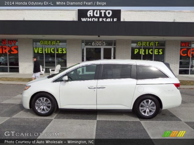 2014 Honda Odyssey EX-L in White Diamond Pearl