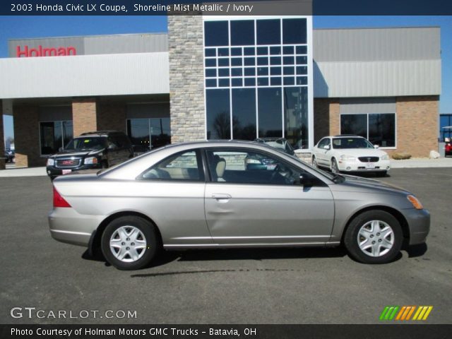 2003 Honda Civic LX Coupe in Shoreline Mist Metallic