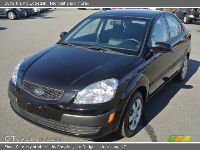 2009 Kia Rio LX Sedan in Midnight Black