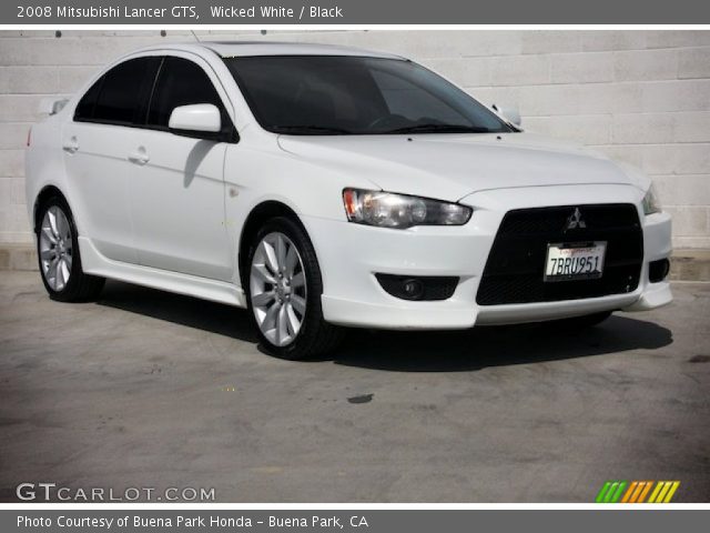 2008 Mitsubishi Lancer GTS in Wicked White