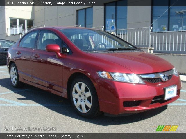 2011 Honda Civic LX Sedan in Tango Red Pearl