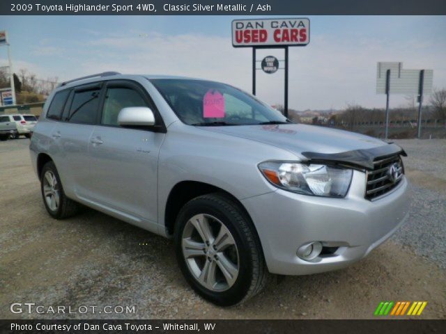 2009 Toyota Highlander Sport 4WD in Classic Silver Metallic