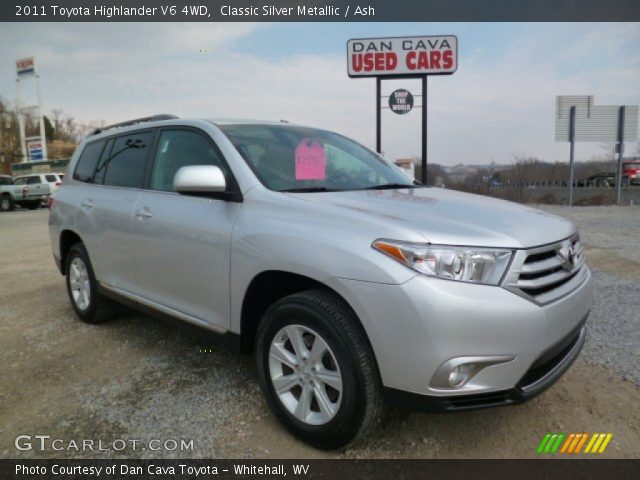 2011 Toyota Highlander V6 4WD in Classic Silver Metallic