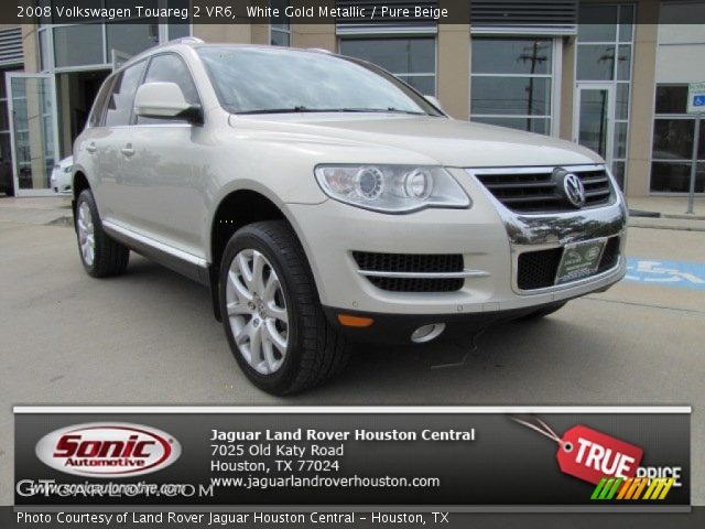 2008 Volkswagen Touareg 2 VR6 in White Gold Metallic