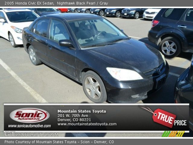 2005 Honda Civic EX Sedan in Nighthawk Black Pearl