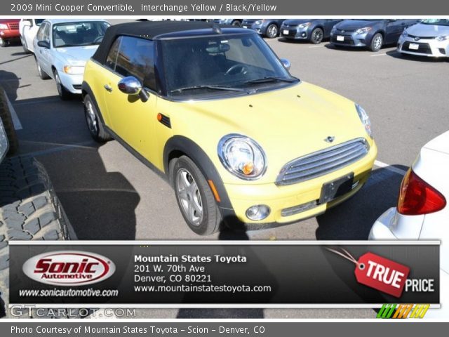 2009 Mini Cooper Convertible in Interchange Yellow