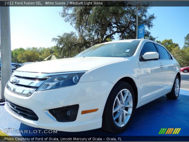 2012 Ford Fusion SEL in White Suede