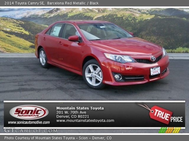2014 Toyota Camry SE in Barcelona Red Metallic