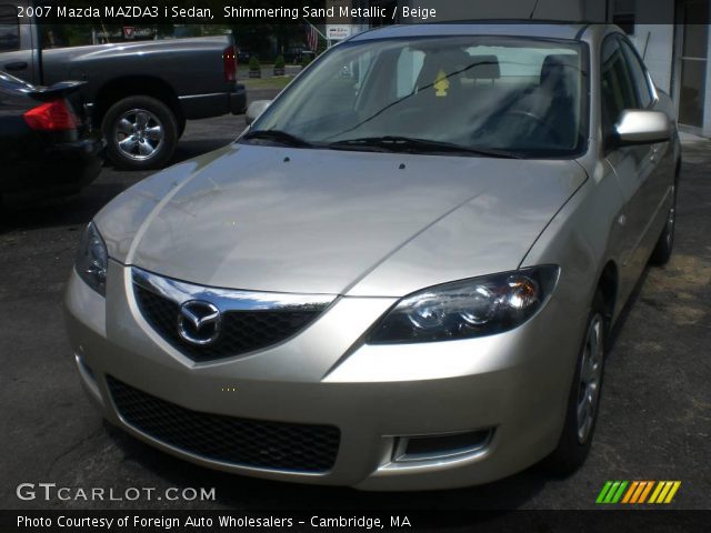 2007 Mazda MAZDA3 i Sedan in Shimmering Sand Metallic