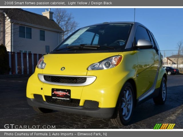 2008 Smart fortwo passion cabriolet in Light Yellow