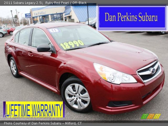 2011 Subaru Legacy 2.5i in Ruby Red Pearl