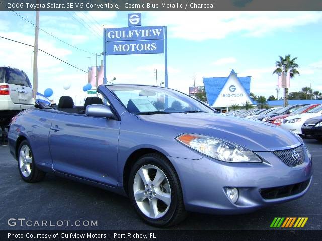 2006 Toyota Solara SE V6 Convertible in Cosmic Blue Metallic