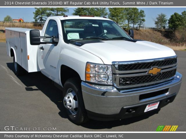 2014 Chevrolet Silverado 3500HD WT Regular Cab 4x4 Utility Truck in Summit White