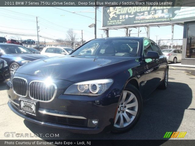 2011 BMW 7 Series 750Li xDrive Sedan in Deep Sea Blue Metallic