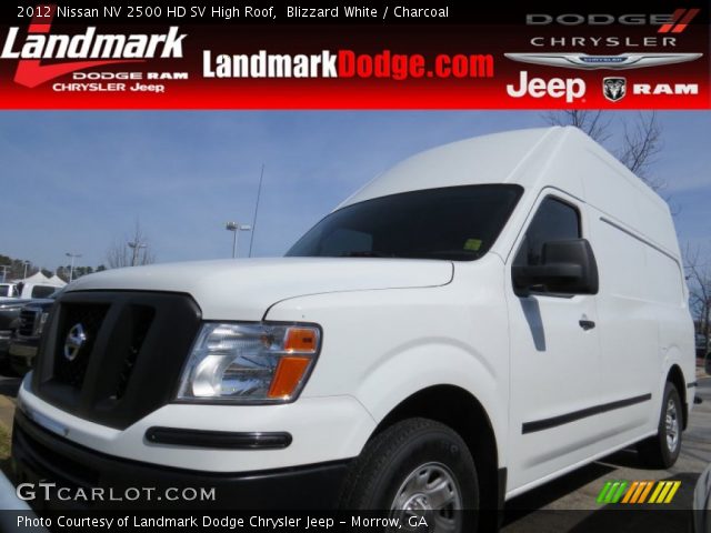 2012 Nissan NV 2500 HD SV High Roof in Blizzard White