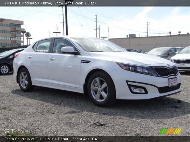 2014 Kia Optima SX Turbo in Snow White Pearl