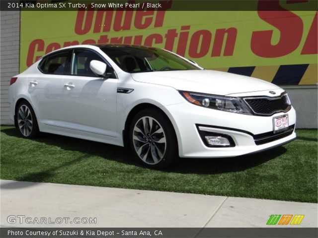 2014 Kia Optima SX Turbo in Snow White Pearl