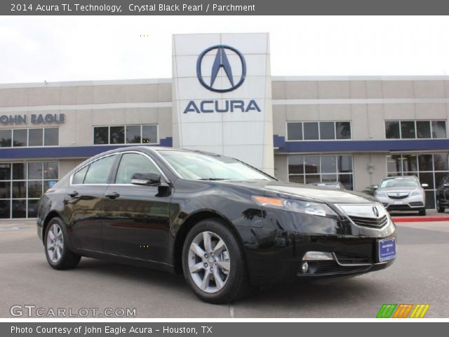 2014 Acura TL Technology in Crystal Black Pearl