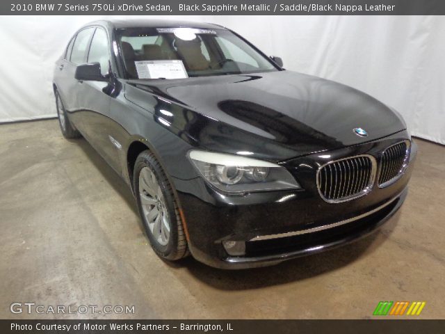 2010 BMW 7 Series 750Li xDrive Sedan in Black Sapphire Metallic