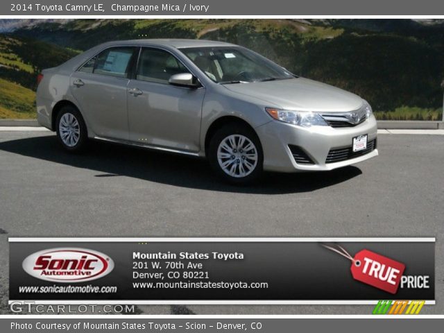 2014 Toyota Camry LE in Champagne Mica