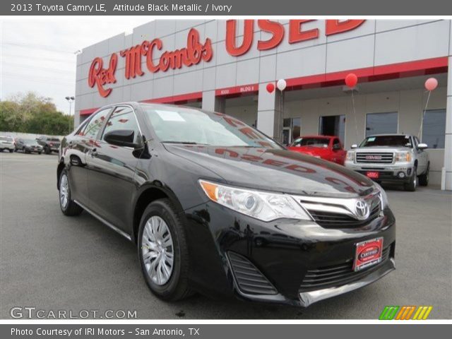 2013 Toyota Camry LE in Attitude Black Metallic