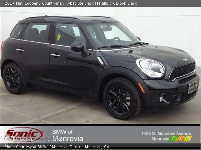 2014 Mini Cooper S Countryman in Absolute Black Metallic