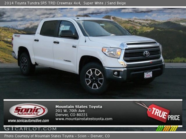 2014 Toyota Tundra SR5 TRD Crewmax 4x4 in Super White