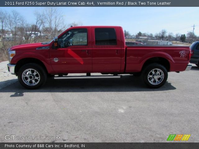 2011 Ford F250 Super Duty Lariat Crew Cab 4x4 in Vermillion Red