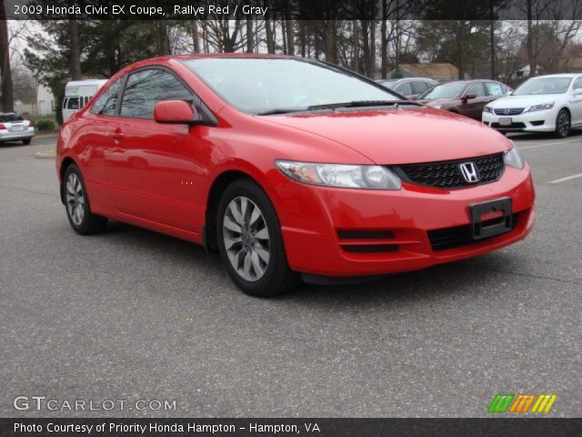 2009 Honda Civic EX Coupe in Rallye Red