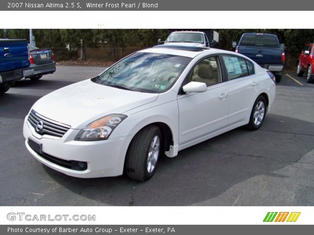 2007 Nissan Altima 2.5 S in Winter Frost Pearl