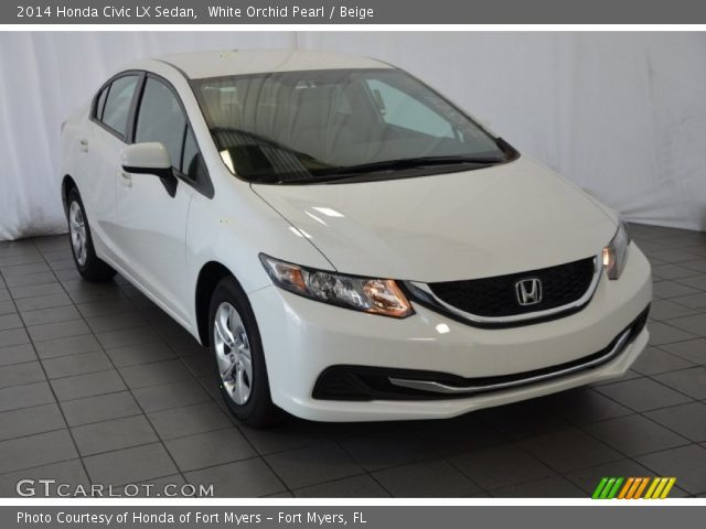2014 Honda Civic LX Sedan in White Orchid Pearl