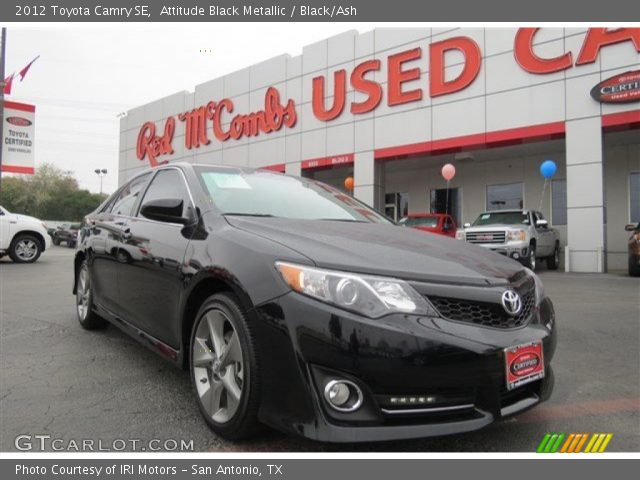 2012 Toyota Camry SE in Attitude Black Metallic