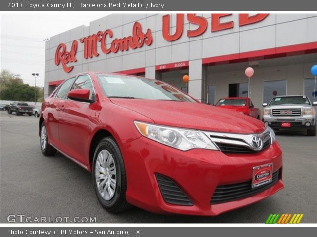 2013 Toyota Camry LE in Barcelona Red Metallic