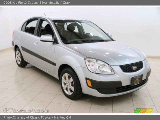 2008 Kia Rio LX Sedan in Silver Metallic