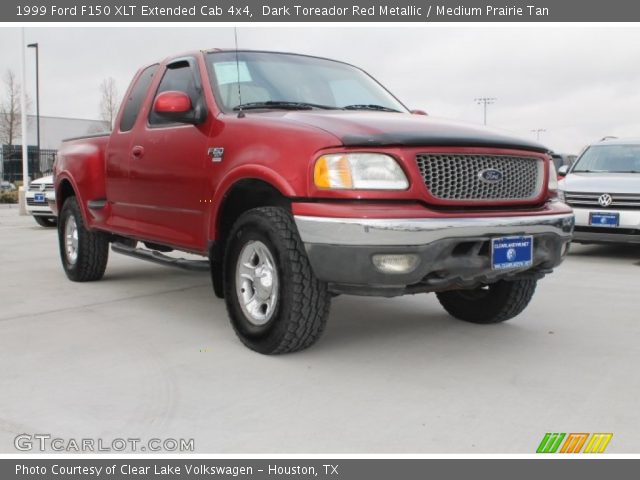 1999 Ford F150 XLT Extended Cab 4x4 in Dark Toreador Red Metallic