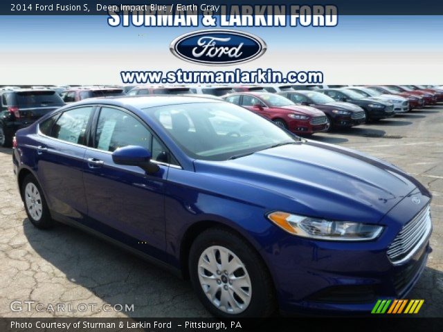 2014 Ford Fusion S in Deep Impact Blue
