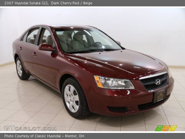 2007 Hyundai Sonata GLS in Dark Cherry Red