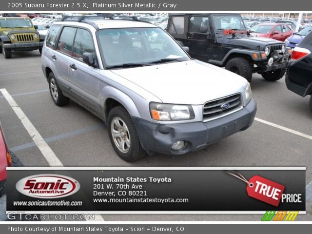 2005 Subaru Forester 2.5 X in Platinum Silver Metallic