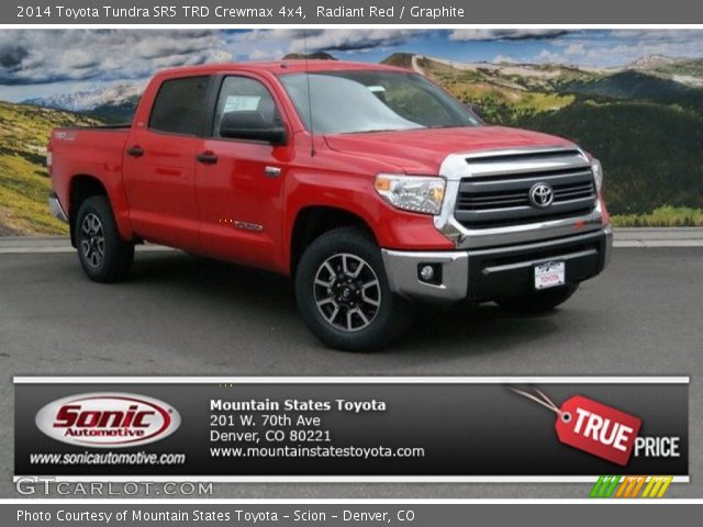 2014 Toyota Tundra SR5 TRD Crewmax 4x4 in Radiant Red