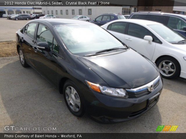 2012 Honda Civic Hybrid-L Sedan in Crystal Black Pearl
