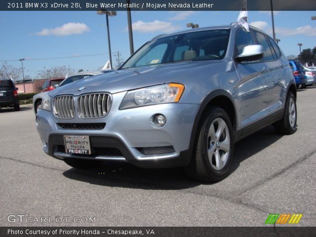 2011 BMW X3 xDrive 28i in Blue Water Metallic