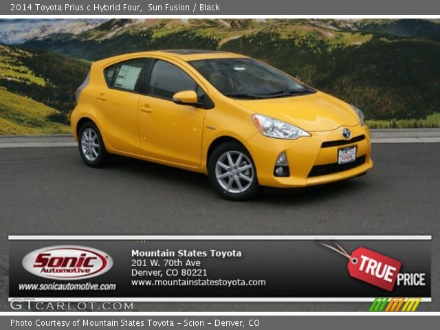 2014 Toyota Prius c Hybrid Four in Sun Fusion