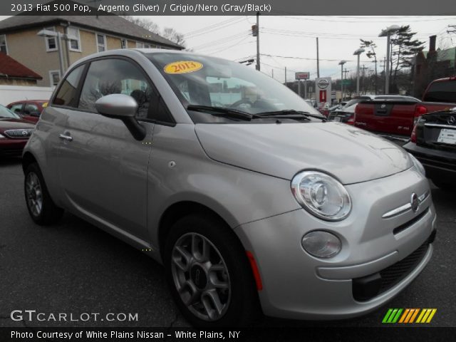 2013 Fiat 500 Pop in Argento (Silver)