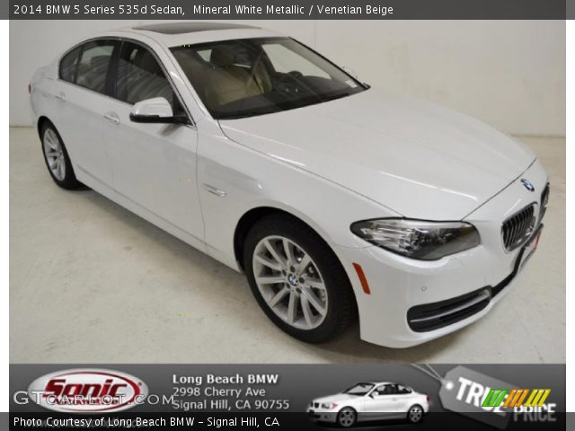 2014 BMW 5 Series 535d Sedan in Mineral White Metallic