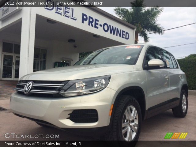 2012 Volkswagen Tiguan S in White Gold Metallic