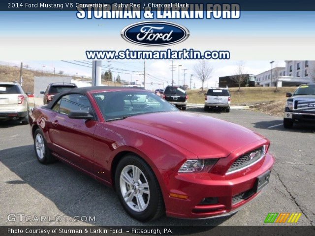 2014 Ford Mustang V6 Convertible in Ruby Red