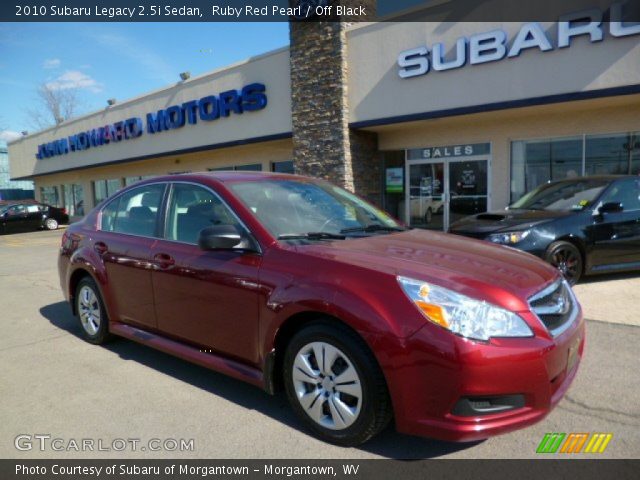 2010 Subaru Legacy 2.5i Sedan in Ruby Red Pearl